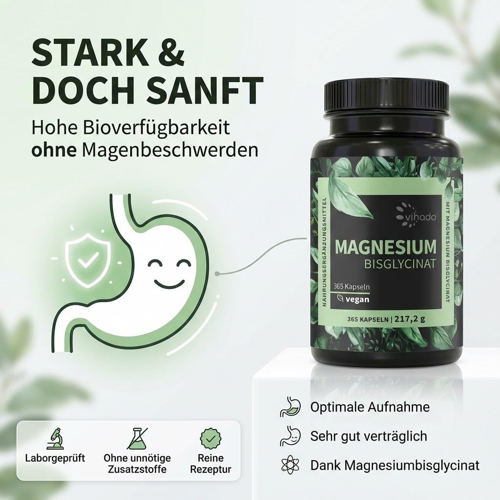 Thumbnail 1 de Vihado Magnesium Bisglycinat 365 XXL