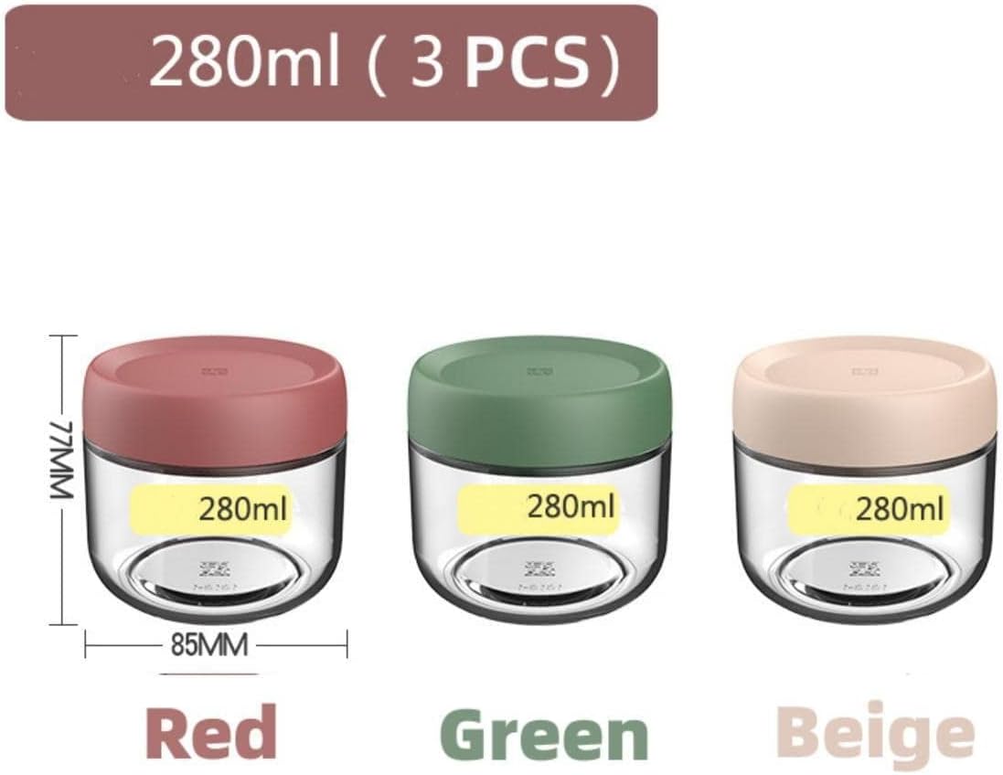 Detalle 2 de Eidoct 10oz Glass Jar Set for Overnight Oats 3-Pack 🫙