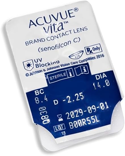 Detalle de ACUVUE Vita Monatskontaktlinsen – -4 dpt, BC 8.4, DIA 14 mm, 6er-Pack, UV-Schutz, Feuchtigkeit über den Monat