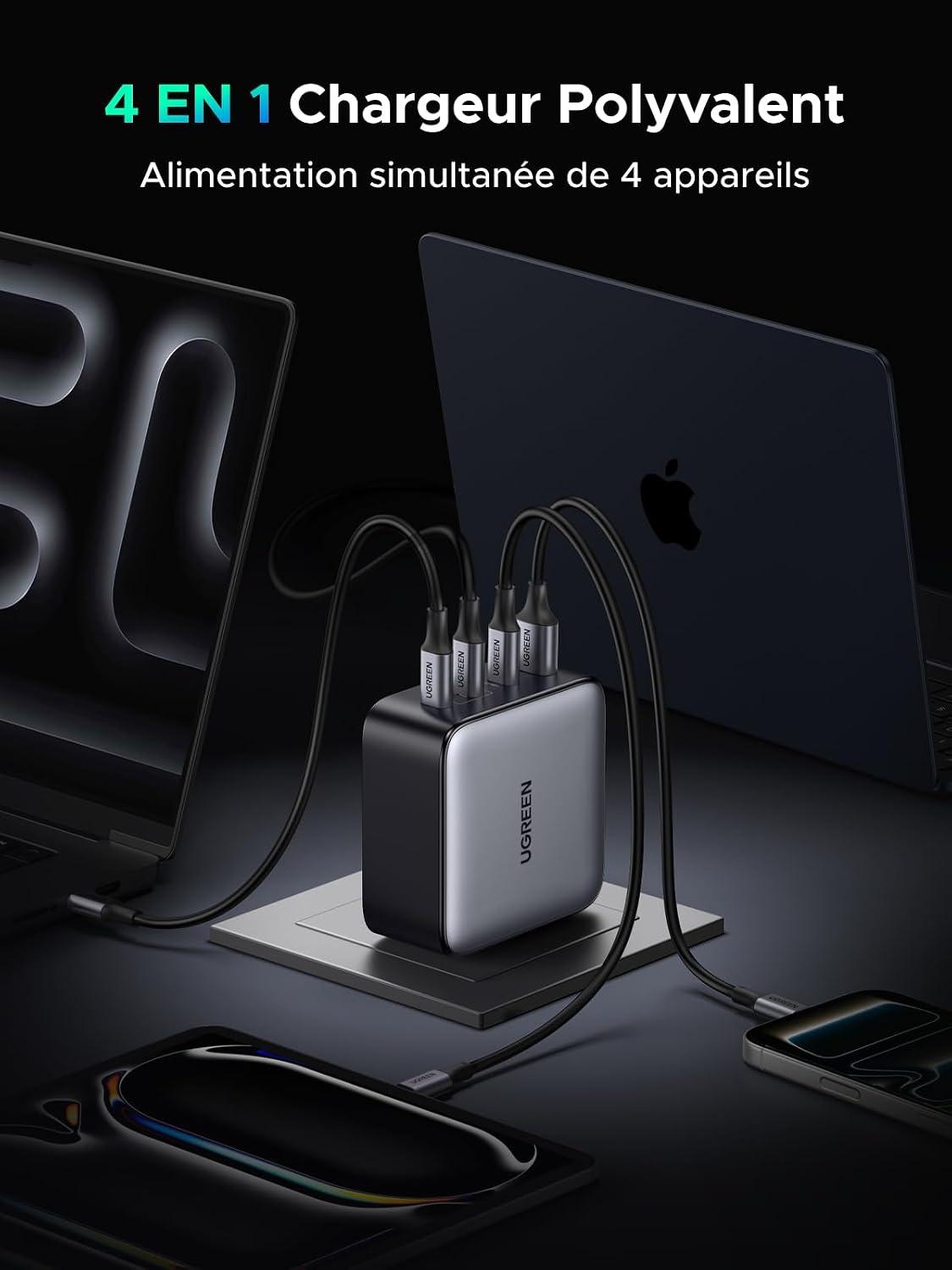 Detalle 2 de UGREEN Nexode 200W Chargeur USB C rapide 140W PD 3.1