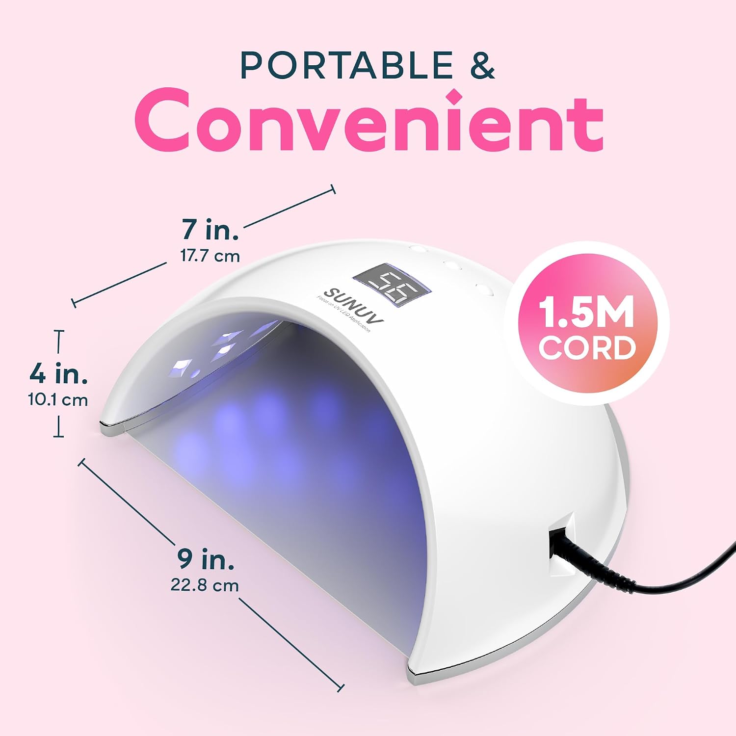 Thumbnail 6 de SUNUV UV LED Nail Lamp with 30/60/99S Timer ๐