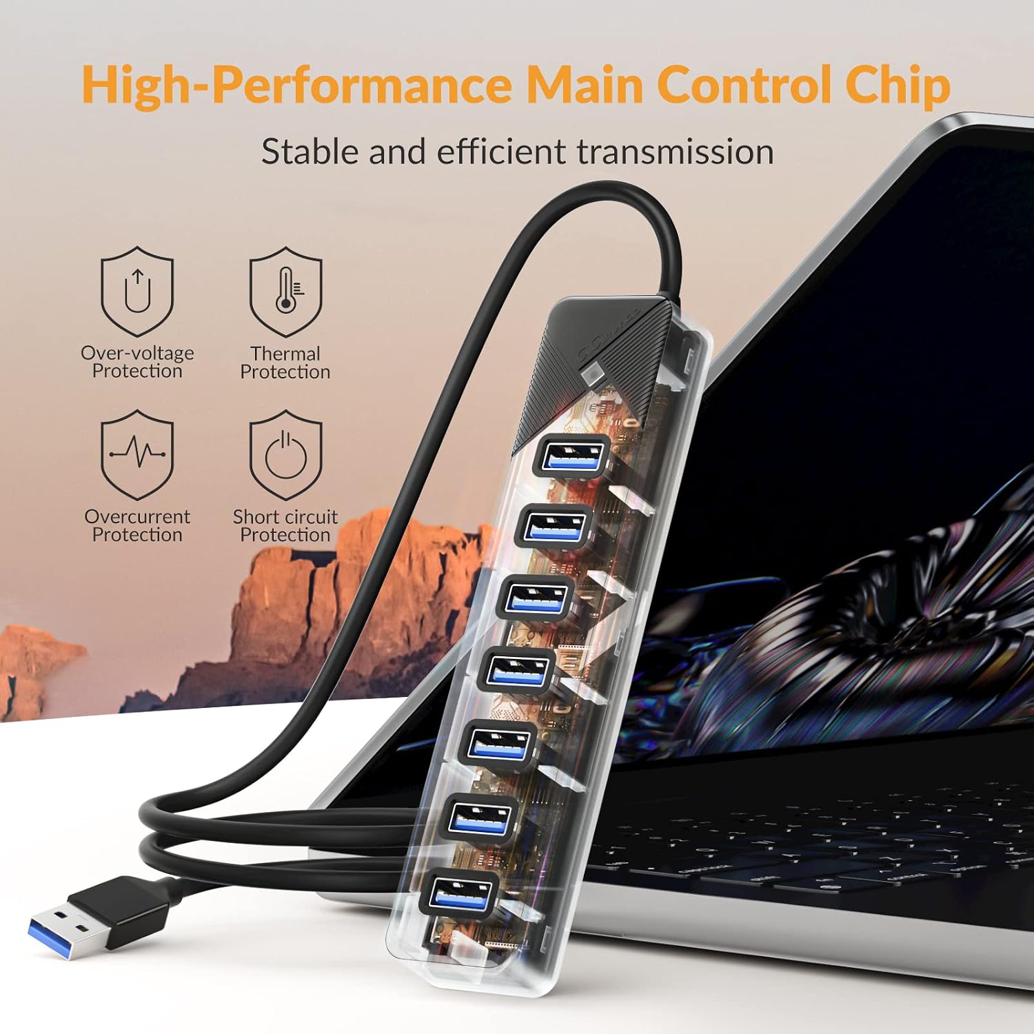 Detalle 2 de GiGimundo PG7U USB Hub 3.0