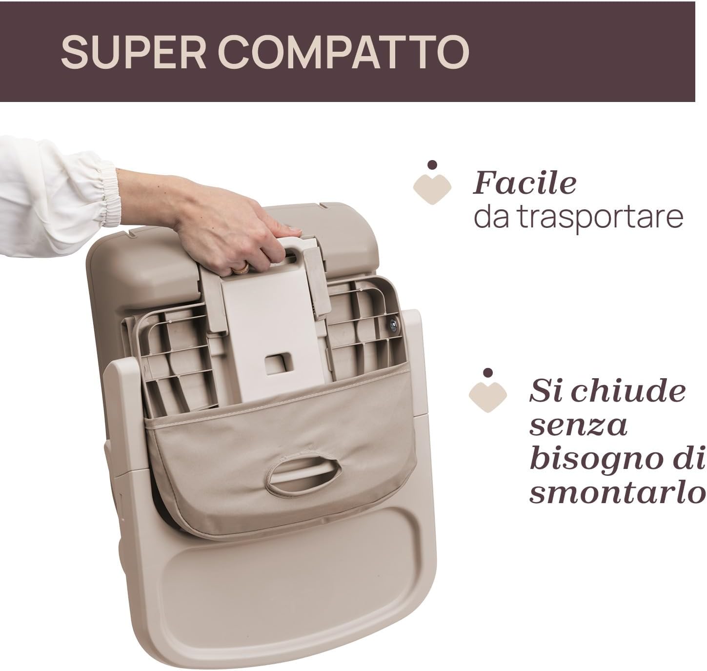 Detalle de Chicco Bento Rialzo Sedia per Bambini 6-36 Mesi: Seggiolino Pappa da Tavolo, Portatile e Regolabile