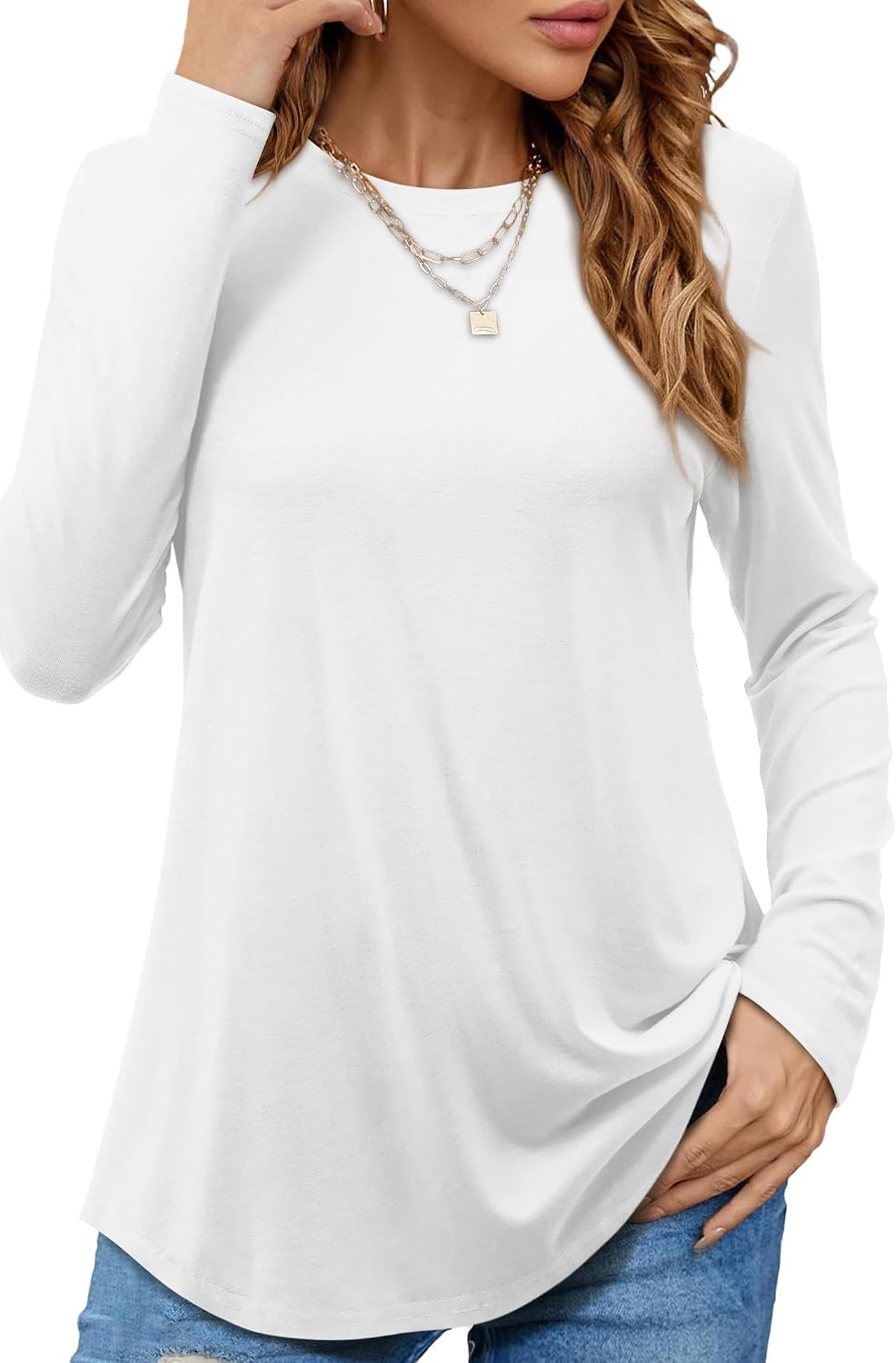 Detalle de Beluring T-Shirt Damen Komfort Baumwolljersey