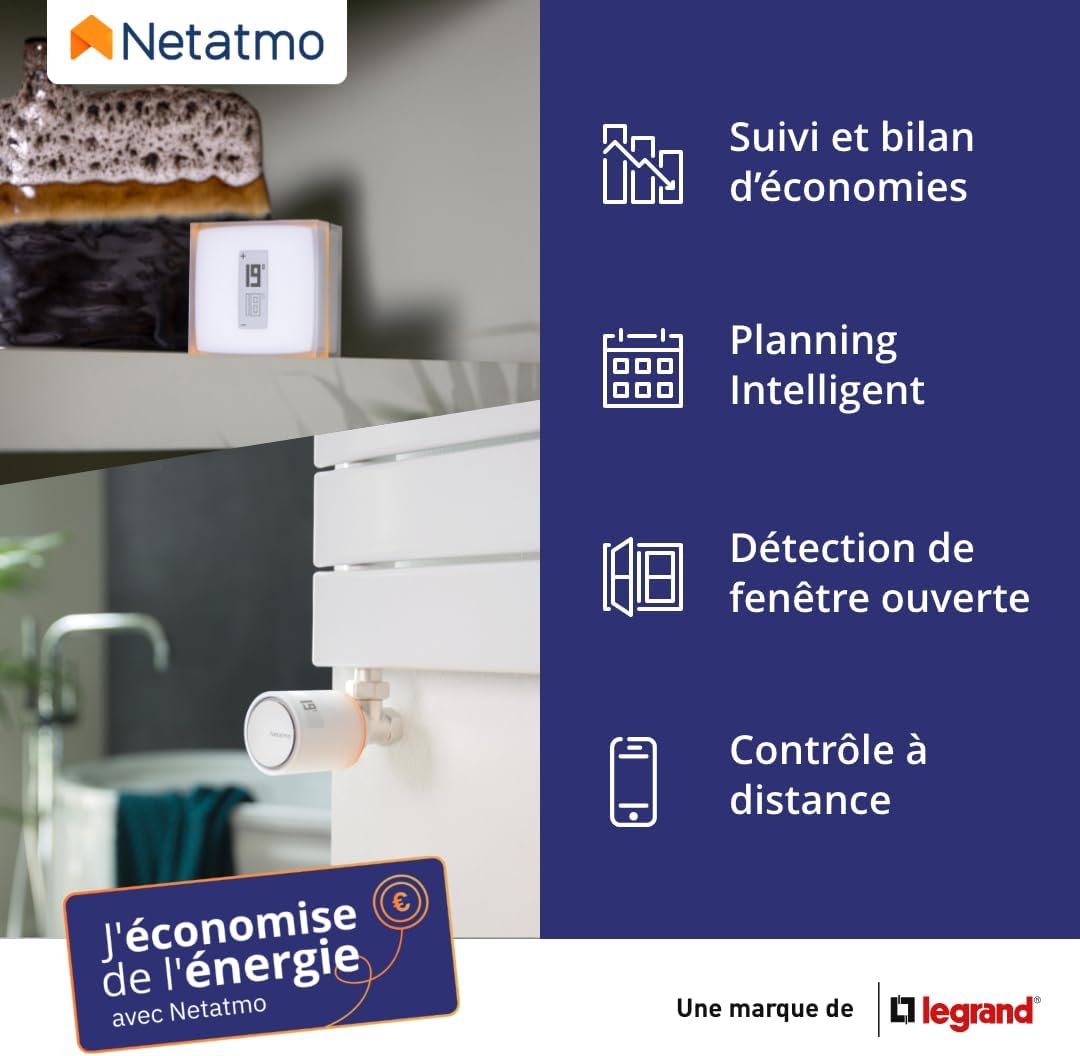 Thumbnail 5 de Netatmo Starter Pack – Tête Thermostatique Connectée et Intelligente (NVP-AMZ)