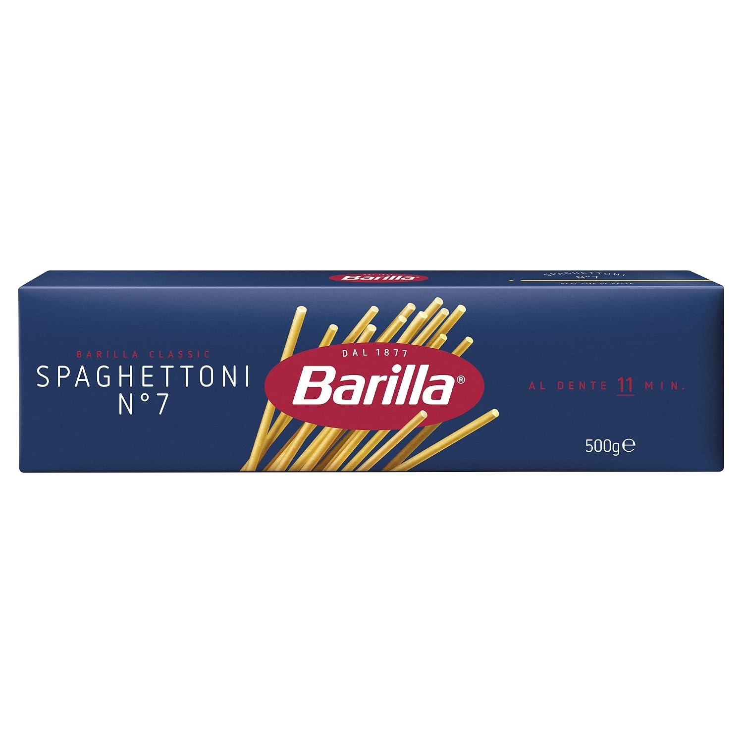 Detalle de Barilla Klassische Spaghettoni Nr. 7 aus Hartweizen, 5 x 500 g