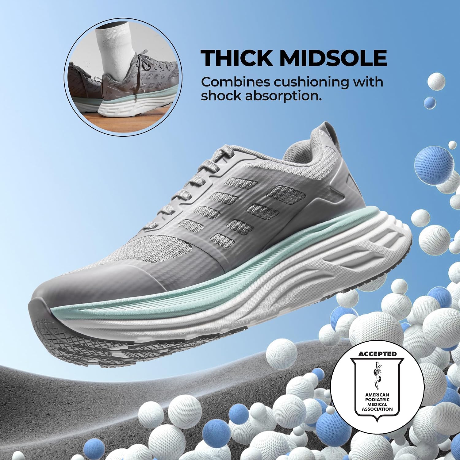 Thumbnail 3 de NORTIV 8 Women's Walking Shoes: Cushioned, Comfortable, Breathable Sneakers