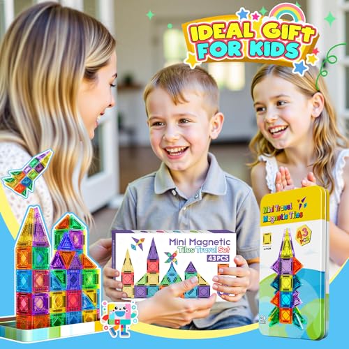 Thumbnail 6 de iKidiki: Set de 43 Piezas Magnéticas para Construcción – Juguete de Viaje y Regalo para Niños de 3 a 6 Años