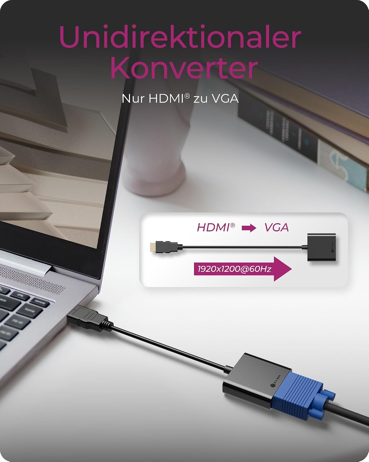 Thumbnail 6 de ICY Box IB-AC502a HDMI‑auf‑VGA Adapter 1920x1200