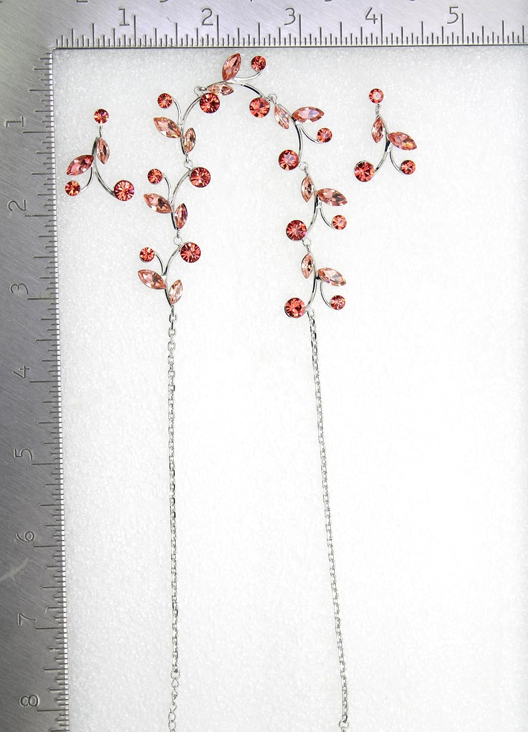 Detalle 1 de Faship Necklace and Earrings Set in Coral