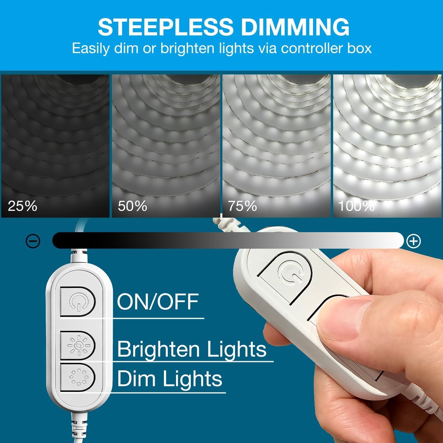 Detalle de DAYBETTER LED Strip Lights, 50 ft