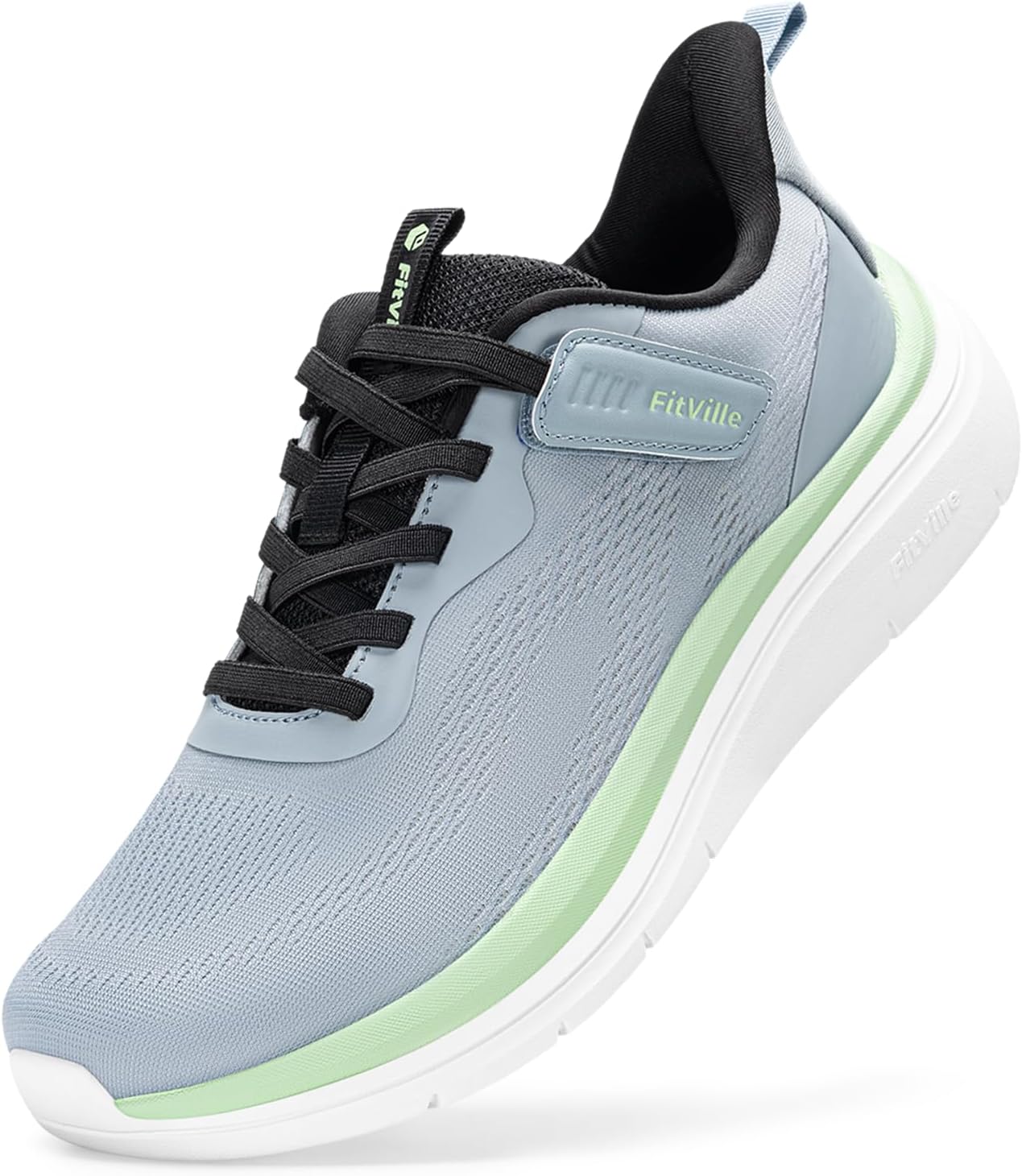 Thumbnail 6 de FitVille Mens Extra Wide Trainers with Arch Support Insoles – Road Running Shoes (Lightweight, Slip-Resistant)