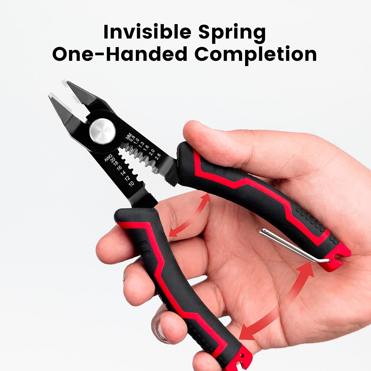 Thumbnail 4 de KAIWEETS Wire Cutter 5.0 inch – 2-in-1 side cutter for 10–20 AWG stranded wire