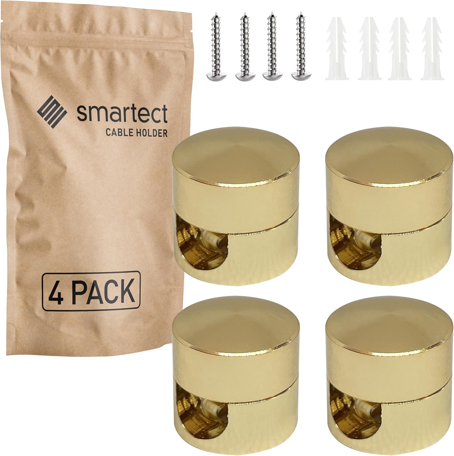 Thumbnail 6 de Smartect Aluminium Kabelhalter 16 mm, 4-teilig