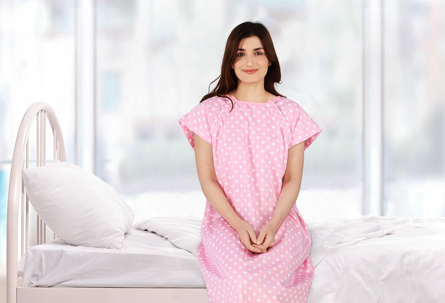 Thumbnail 6 de Utopia Care Women's Hospital Gown, Small-Medium, Snap-Front Access