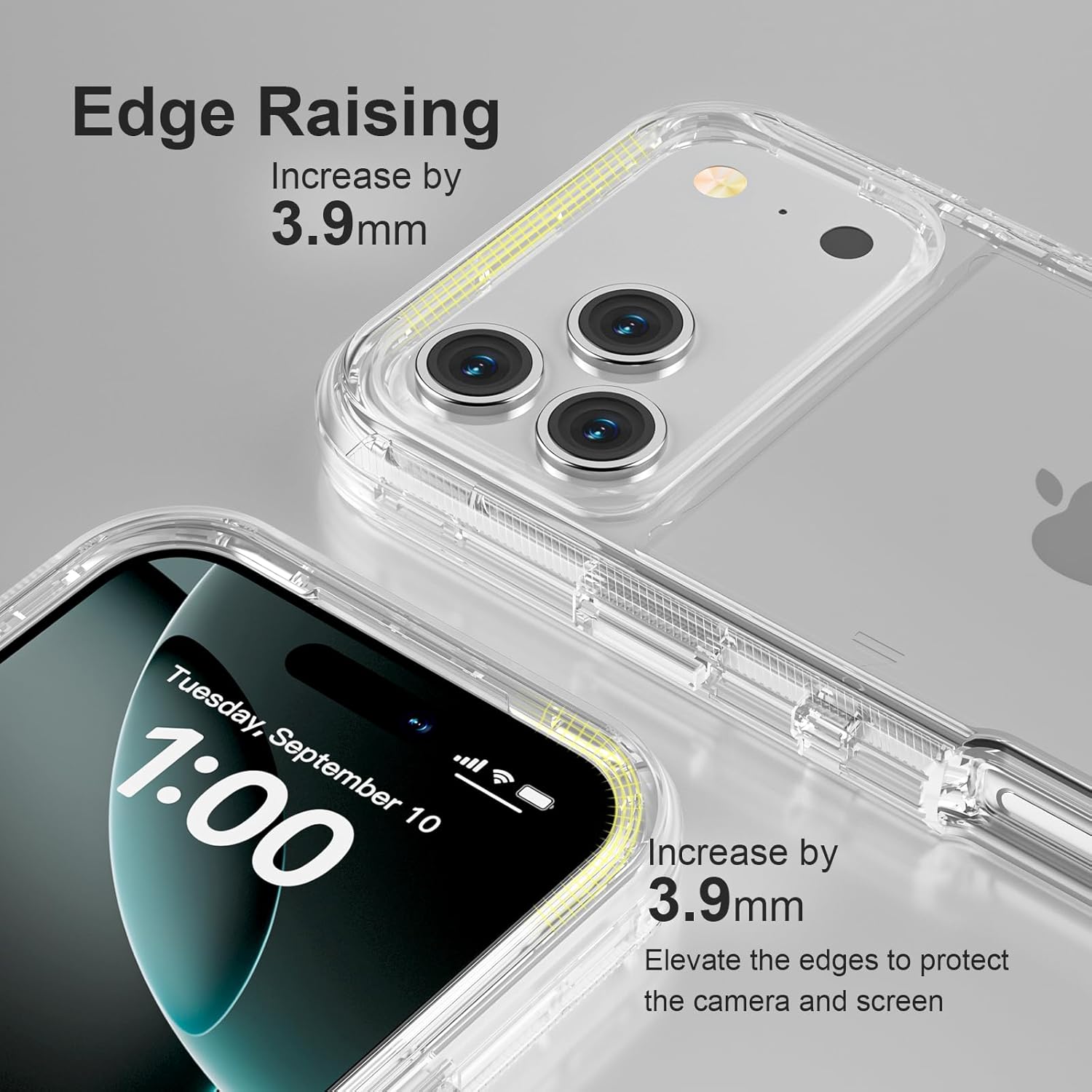 Detalle de Follaroma iPhone 17 Pro Max Case (6.9 inch) – Heavy-Duty Dual Layer Shockproof Clear Cover