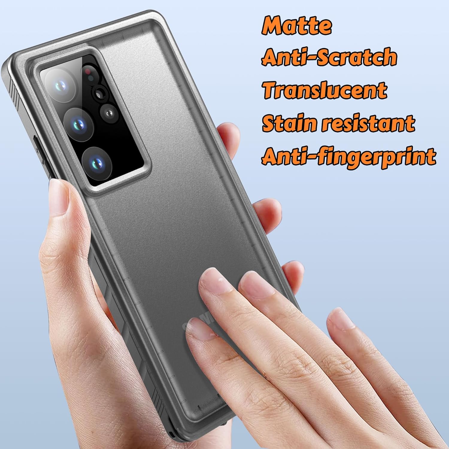 Detalle de Cozycase for Samsung Galaxy S23 Ultra: 360° Waterproof, Shockproof & Screen-Camera Protection