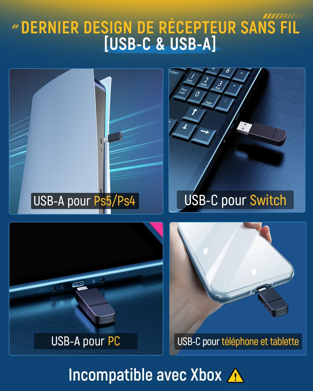 Thumbnail 6 de Tatybo WT5 Casque gaming sans fil 40H