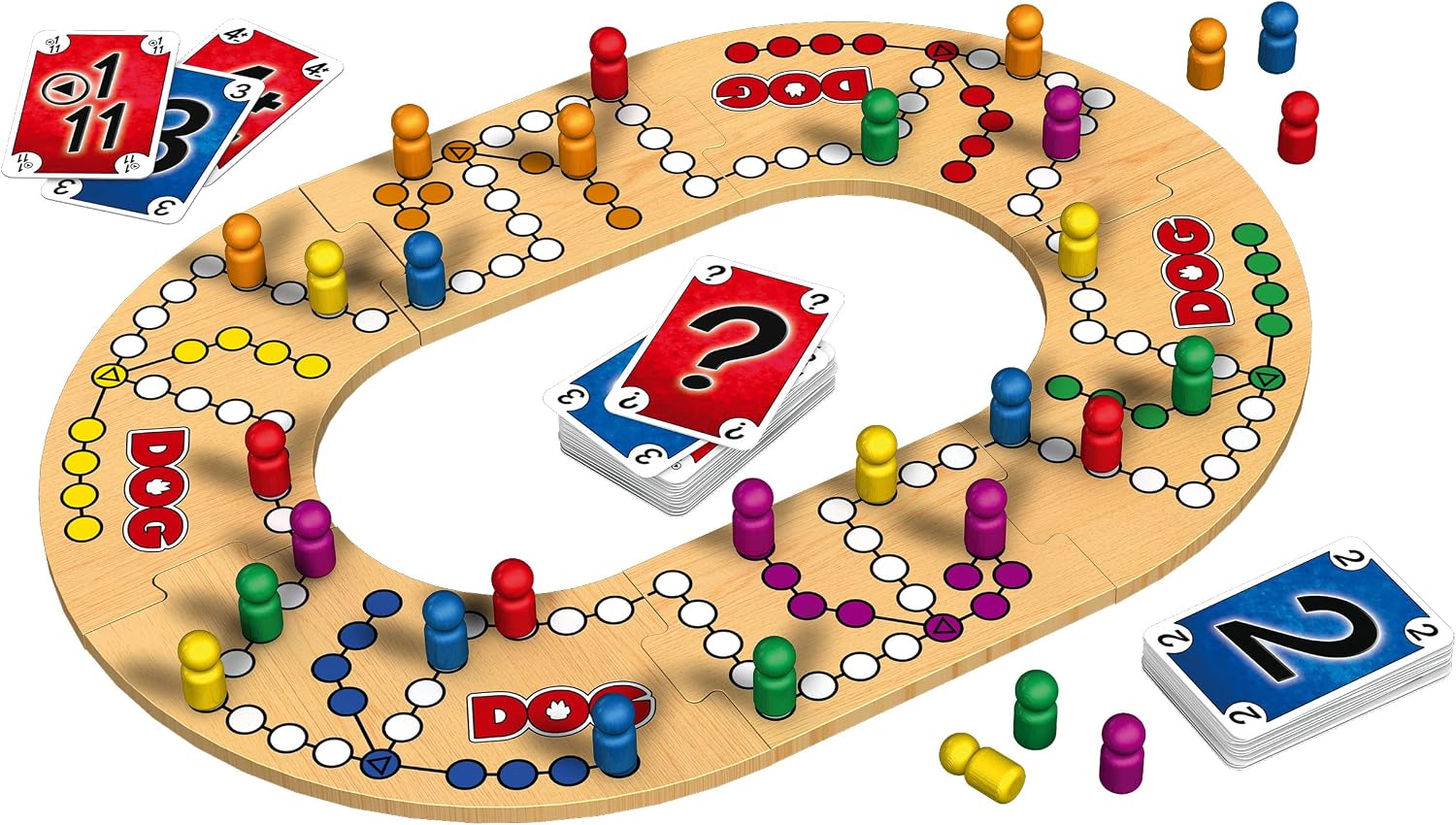 Detalle de Schmidt Spiele 49274 Dog Deluxe – Gioco di società per 2–6 giocatori