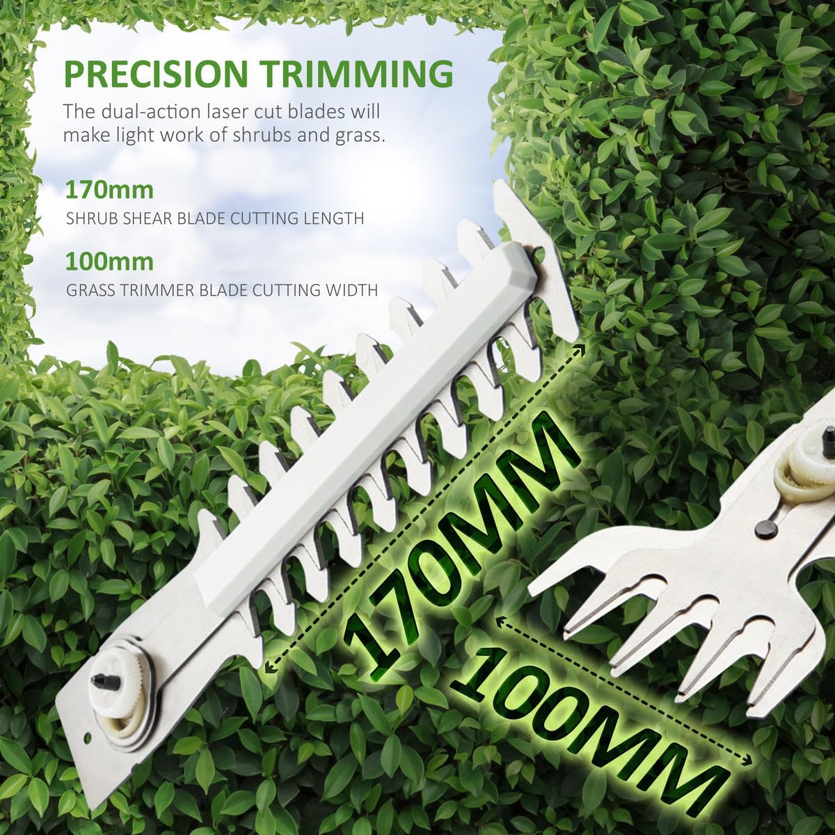 Thumbnail 2 de NETTA 2-in-1 Cordless Hedge Trimmer 7.2V