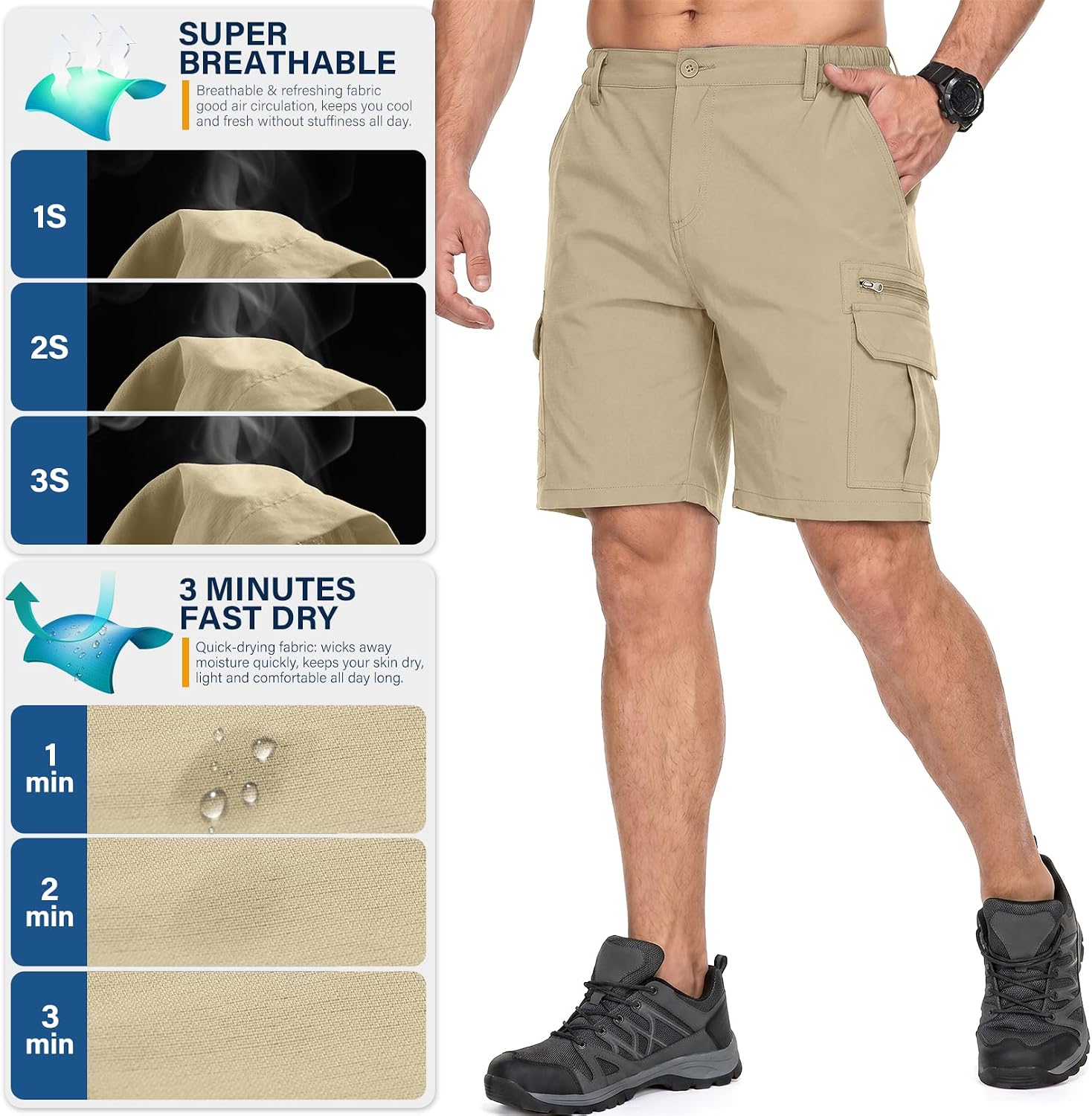 Thumbnail 3 de Jessie Kidden Men's Outdoor Shorts