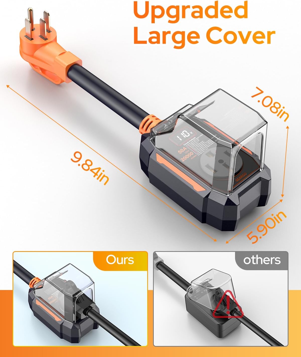 Thumbnail 6 de GEARGO 2026 Smart RV Surge Protector 50 Amp with 20,000J: Real-Time Diagnostics for Safer Campouts
