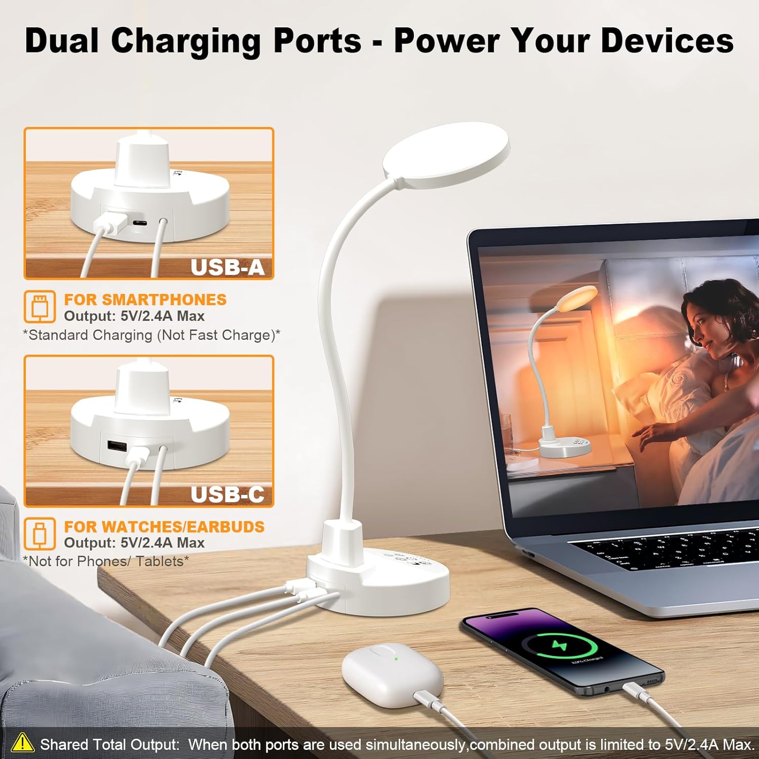 Thumbnail 3 de ZAPLIT 15W LED Schreibtischlampe dimmbar