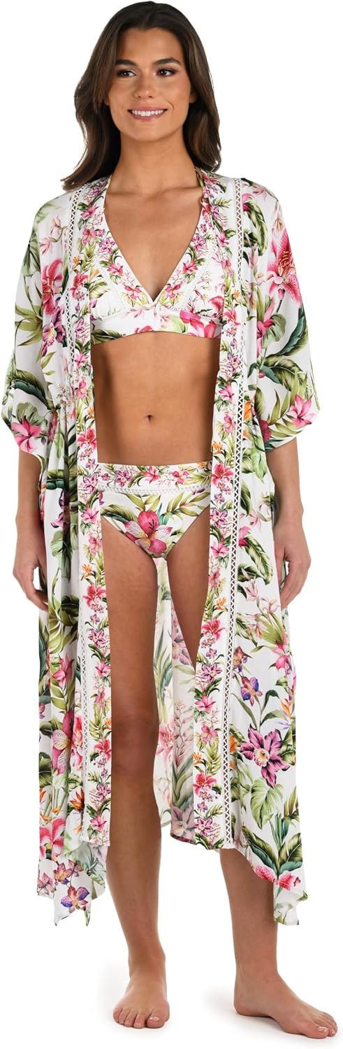 Thumbnail 3 de La Blanca Women's Kimono Swimsuit Cover Up