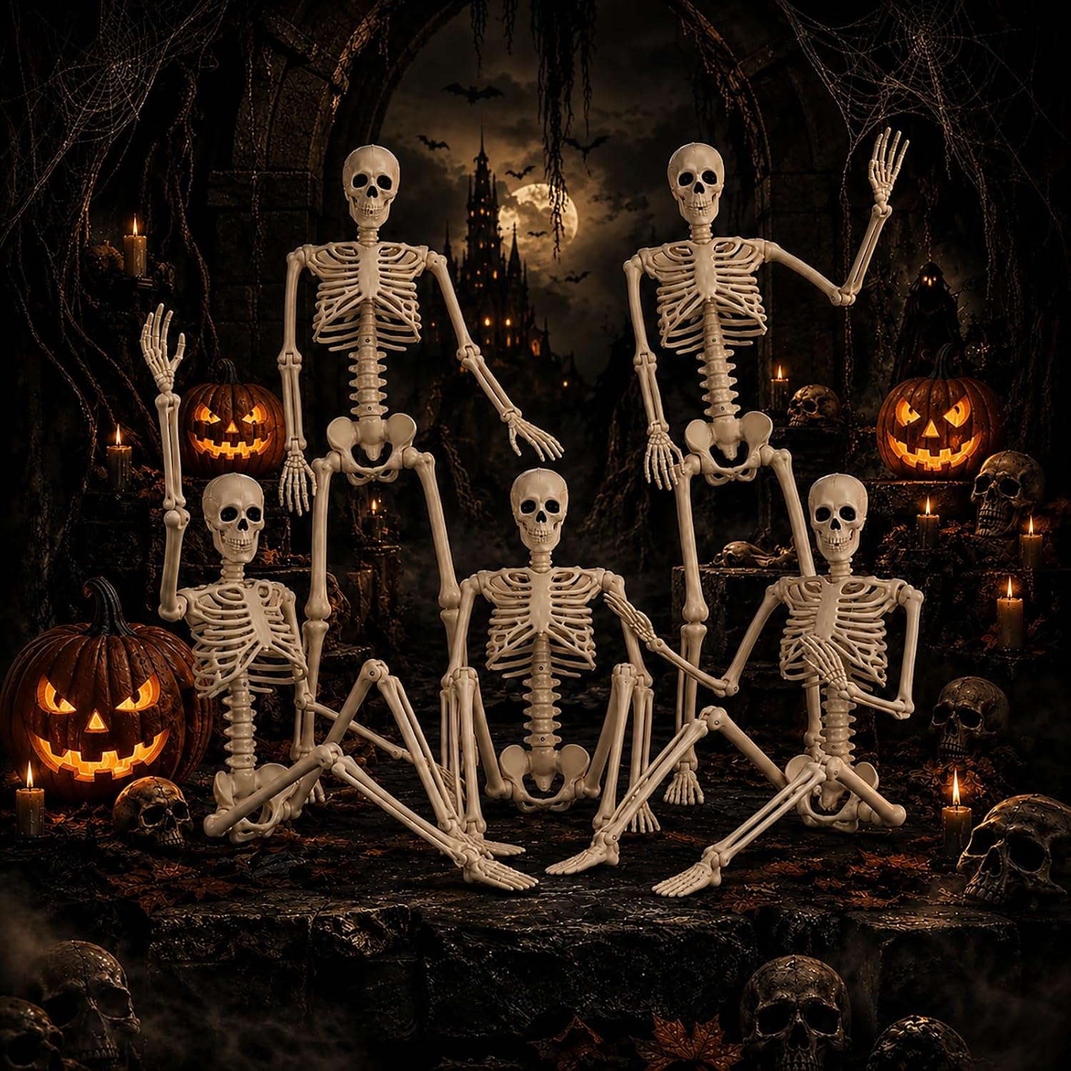 Thumbnail 5 de GCNBCNB Posable Skeleton Decoration, 36-Inch