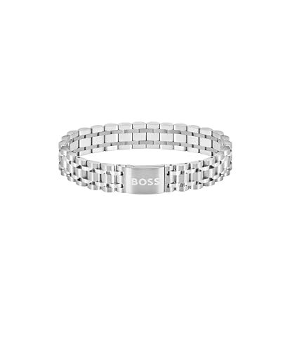 Detalle de BOSS OWAN, bracelet à maillons pour homme en acier inoxydable
