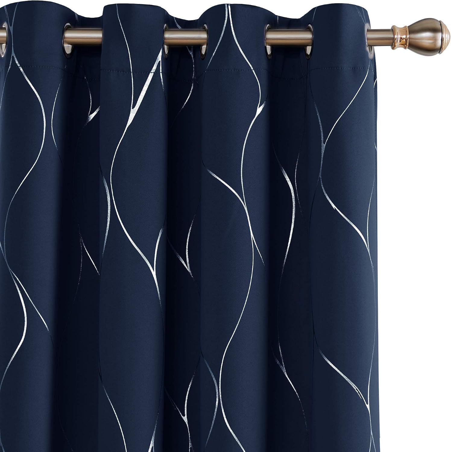 Detalle de Deconovo blackout curtains, 52 x 96 inches