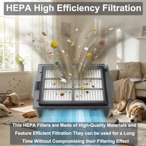 Detalle de EATBALE replacement filters, 8 HEPA filters