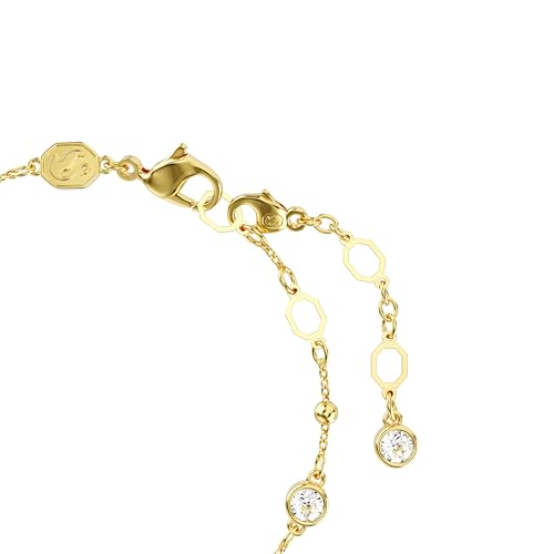 Thumbnail 2 de Swarovski Imber Bracelet in White Round-Cut Crystals, Gold-Tone Plated