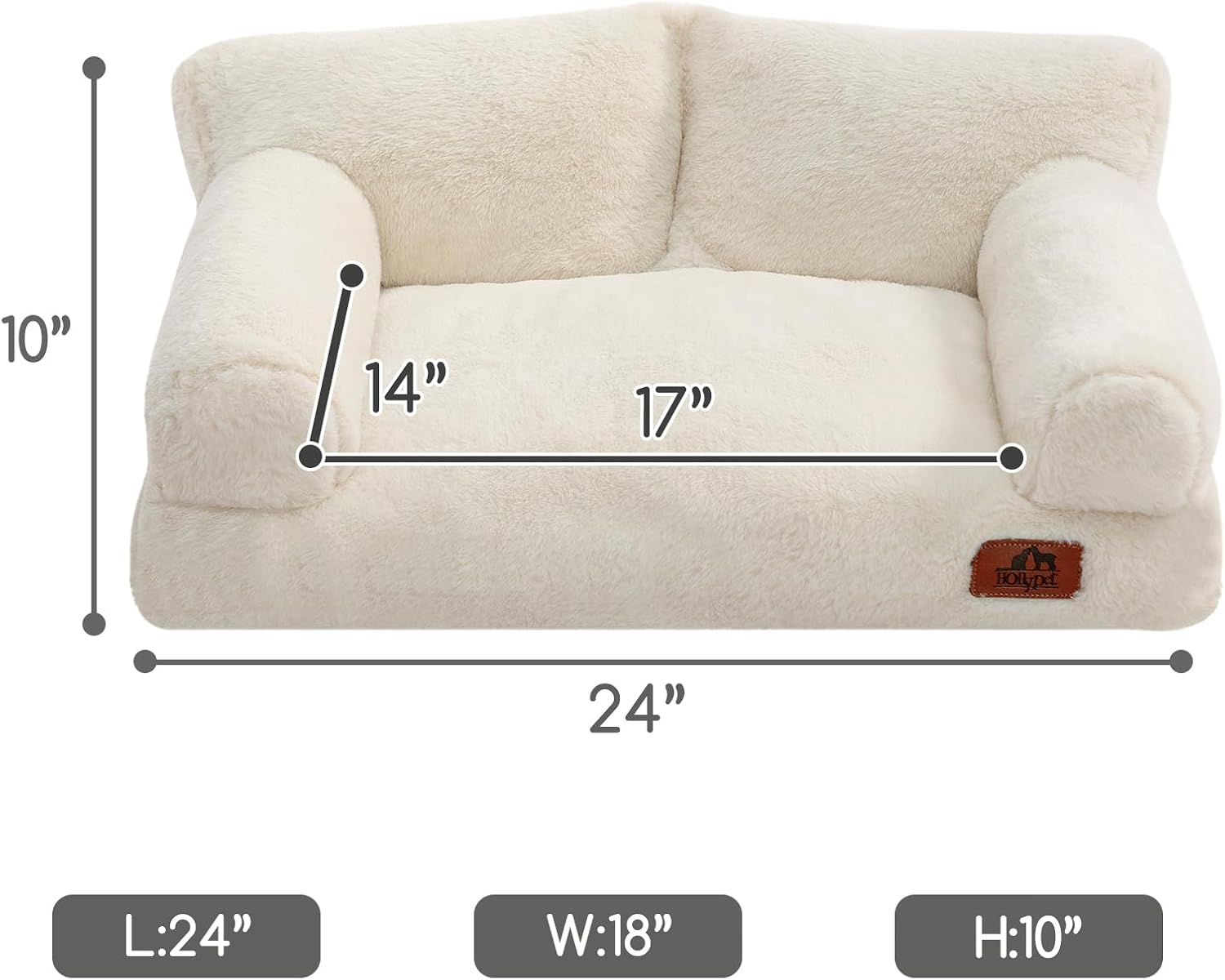 Detalle 1 de Hollypet Fluffy Pet Couch 24"