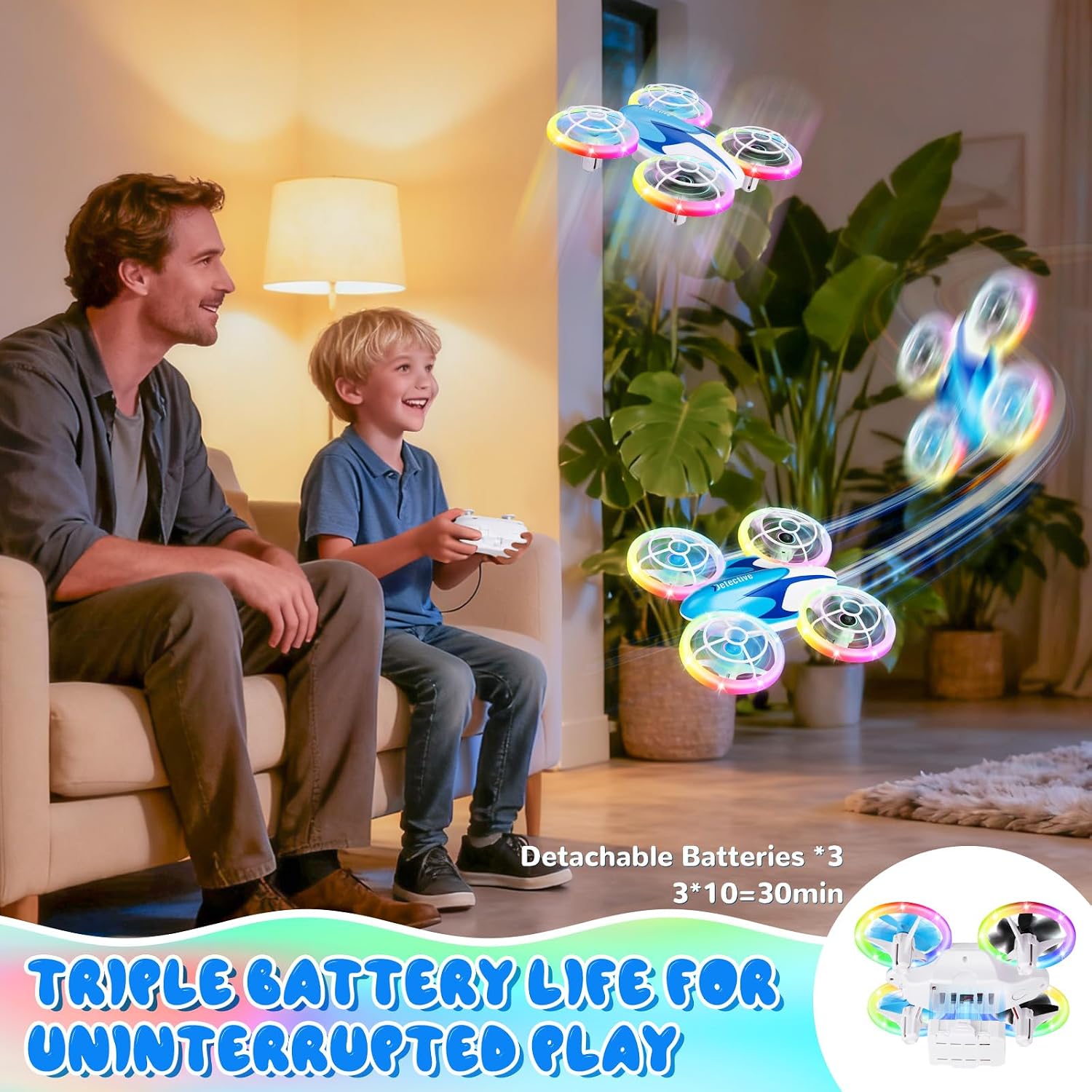 Detalle de Skeufy Mini Drone for Kids: A Practical Intro to Flying