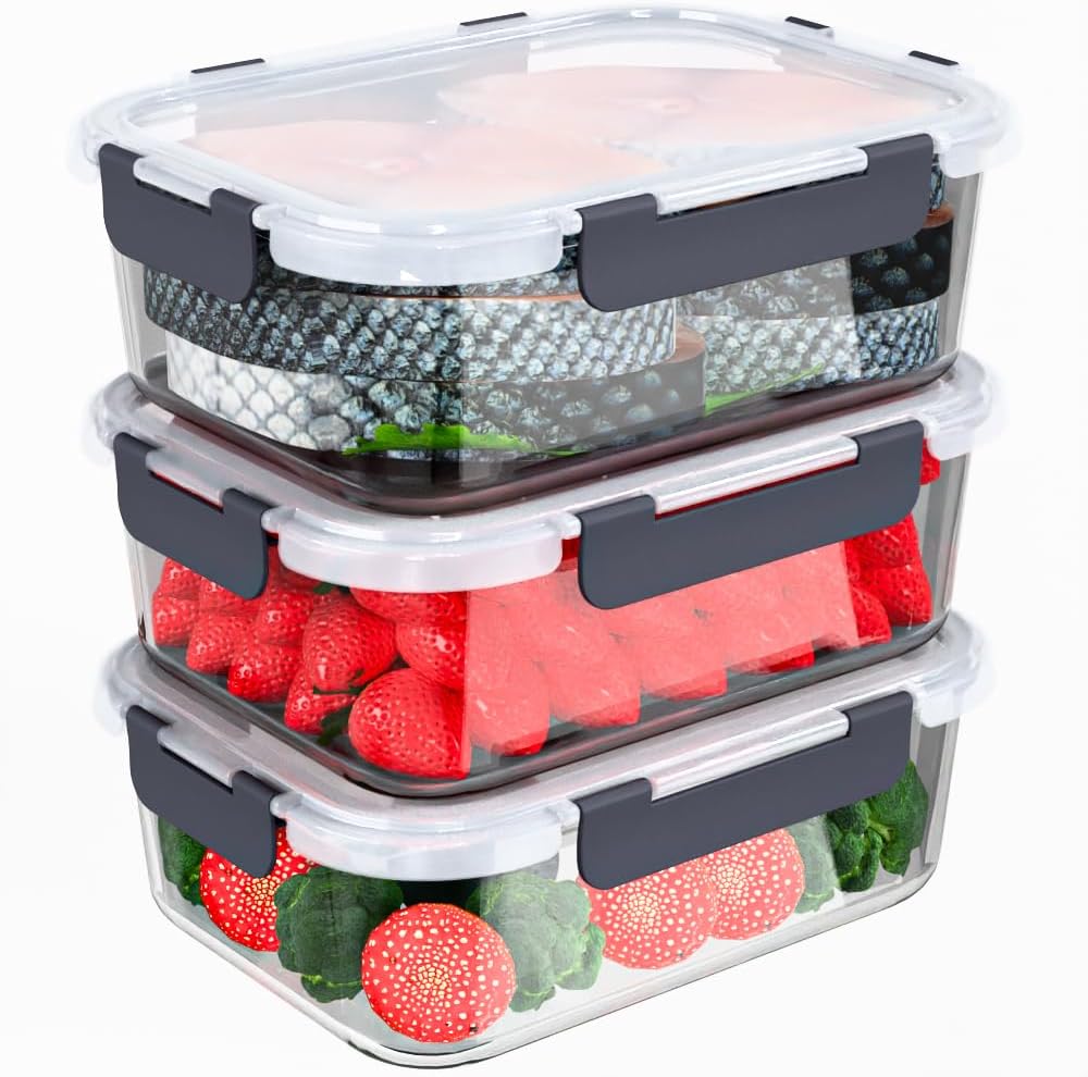 Thumbnail 6 de 38 Pcs Food Storage Containers 2500 ml 🍱