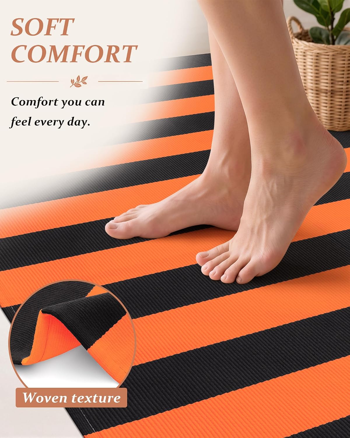 Detalle de Grandaily Cotton Rug 4' x 6