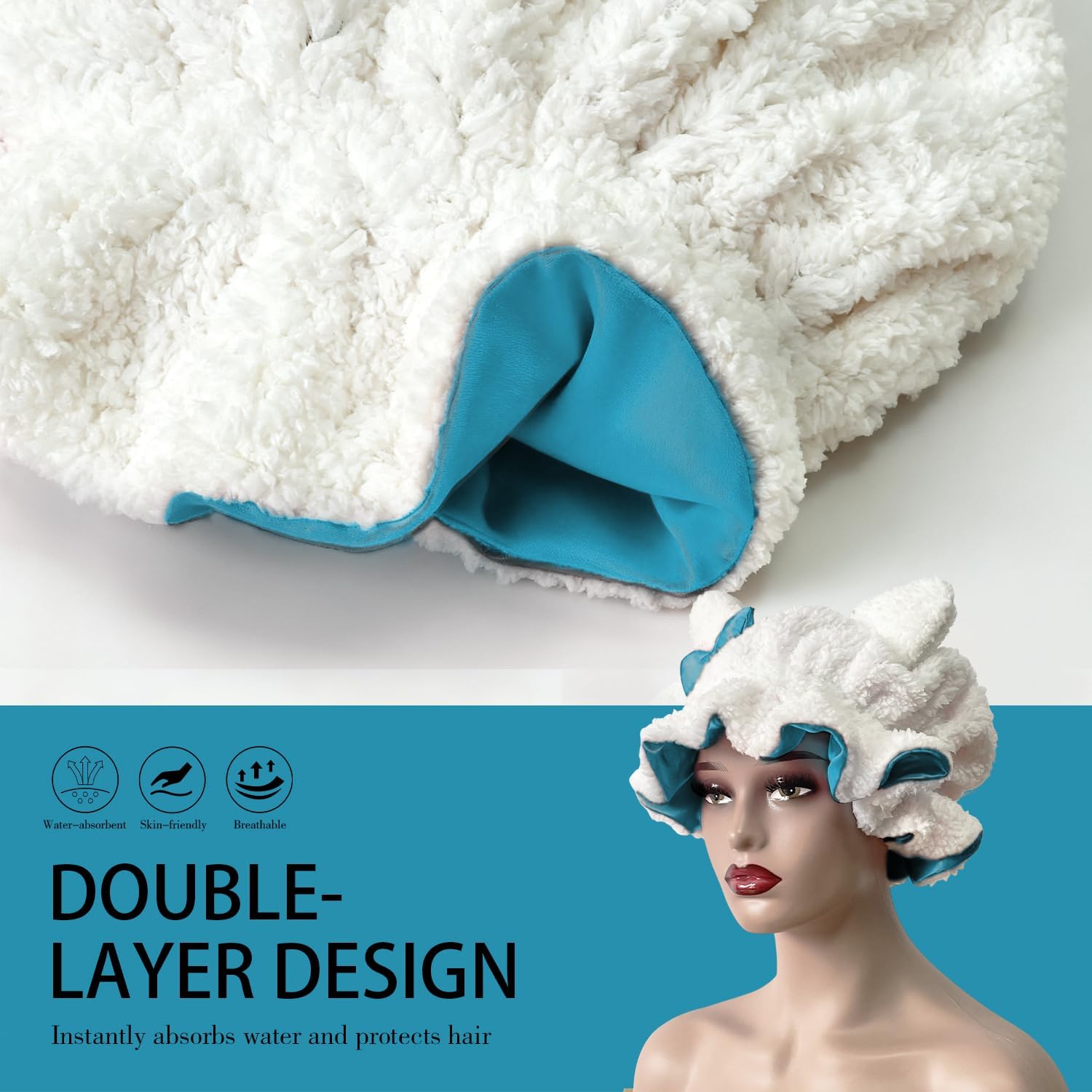 Detalle de Etcial Sleep Bonnet with Satin Lining