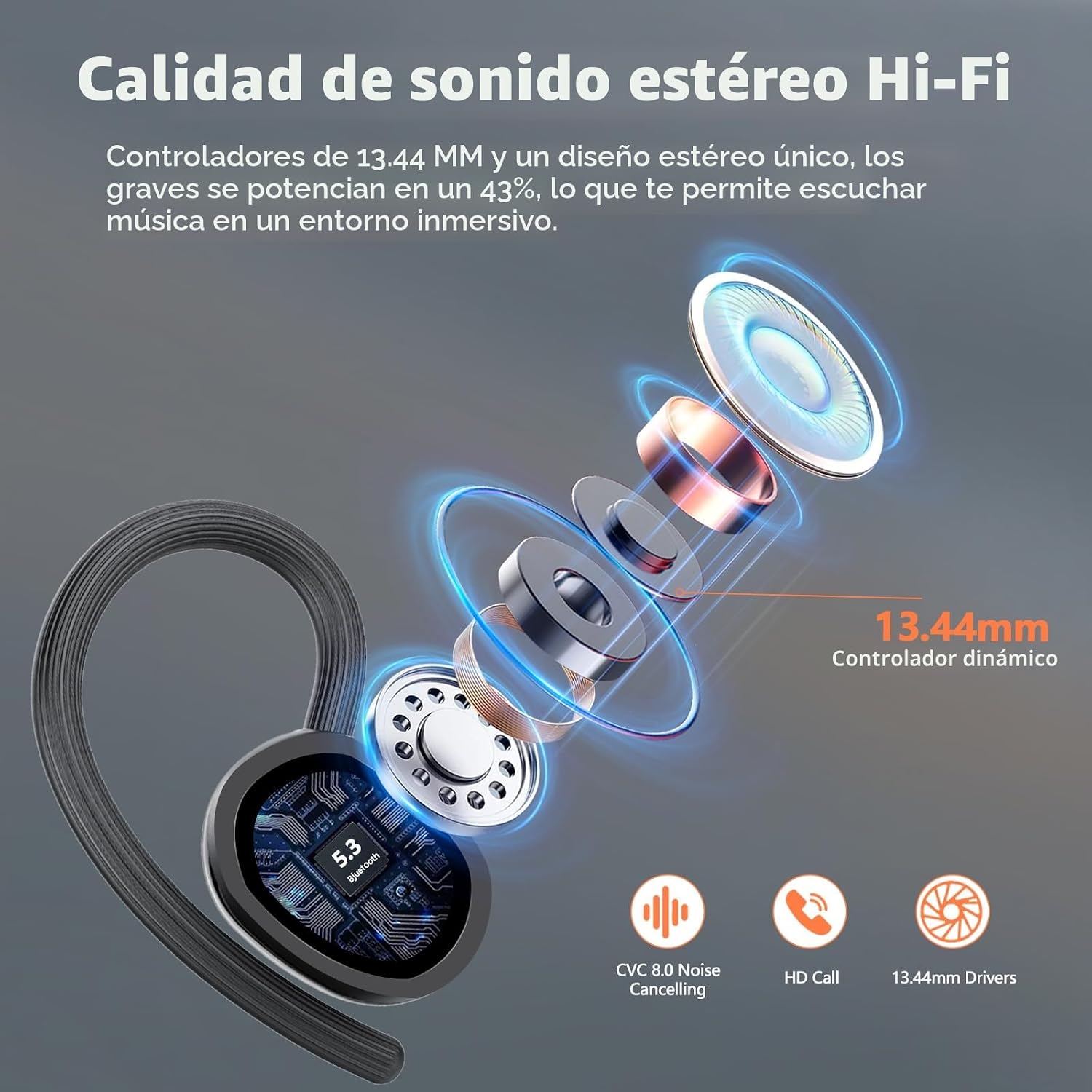 Thumbnail 5 de Auriculare Auriculares Deportivos Inalámbricos Bluetooth 5.3