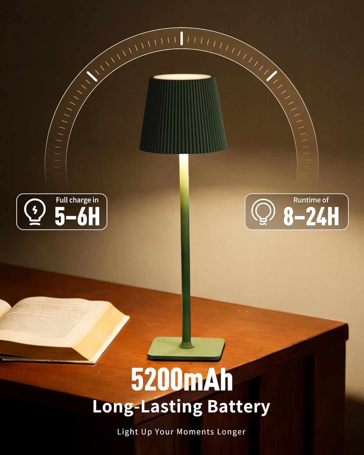 Thumbnail 5 de LuminexDesigns Rechargeable Table Lamp Set (2) – 5200mAh, 3 Colour Temperatures, IP54, Cordless & Dimmable