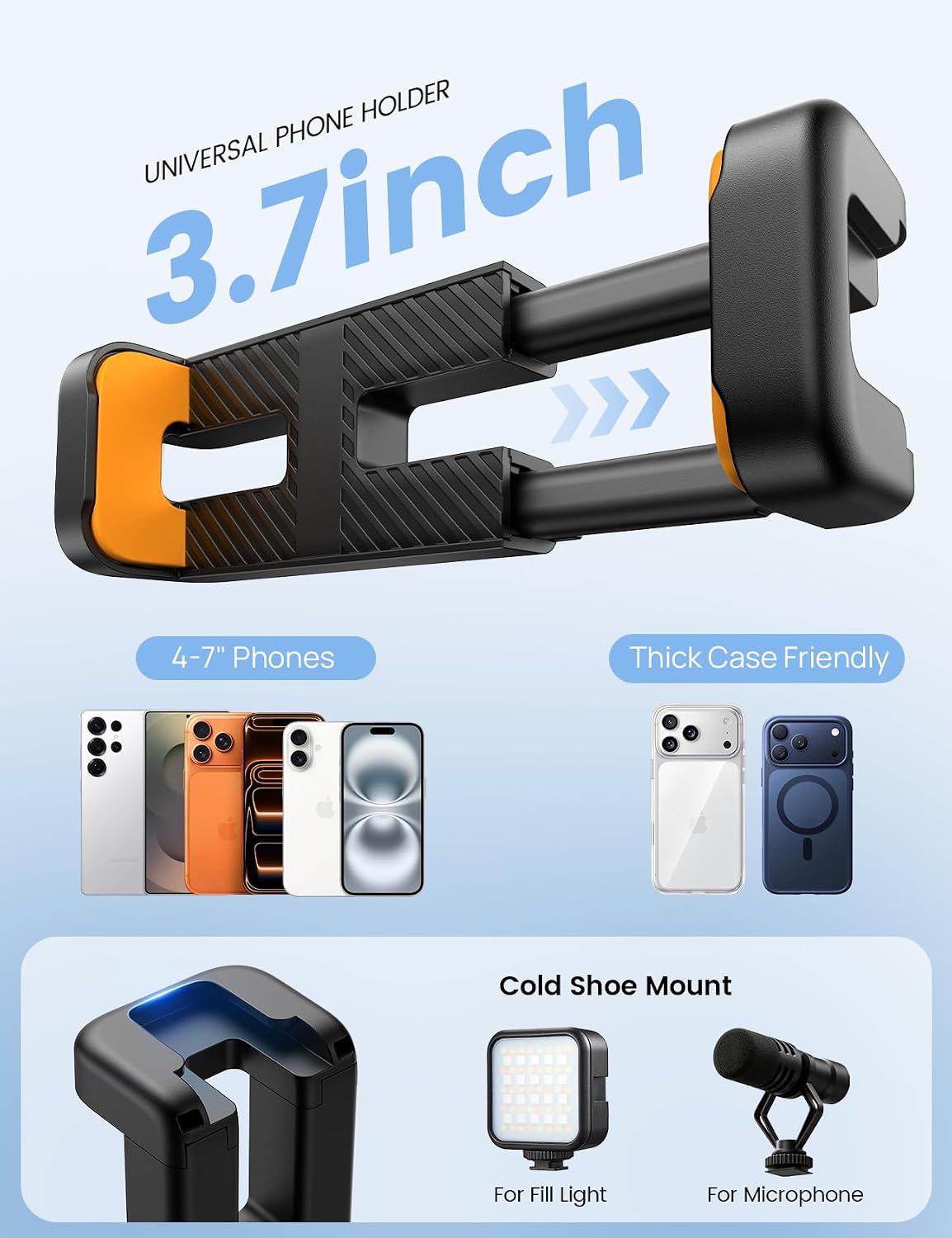 Thumbnail 6 de Lamicall Mini Tripod for iPhone – Ultra Compact, Flexible 3-in-1 Tripod with Remote