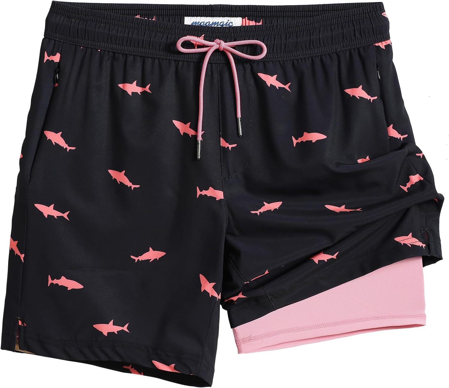 Detalle de Maamgic 2-in-1 Men’s Swim Trunks 17.8 cm