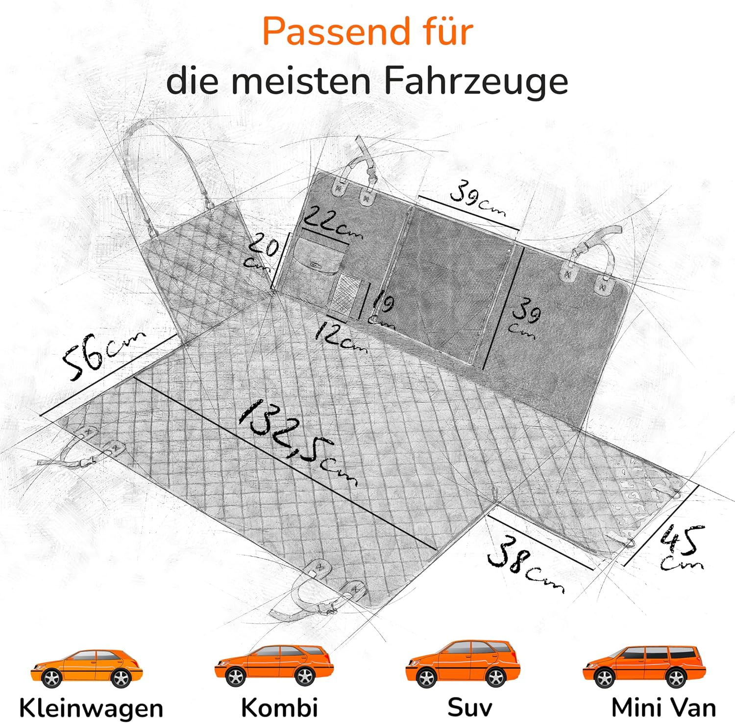 Thumbnail 2 de Upgrade4cars Hundedecke Rückbank wasserdicht