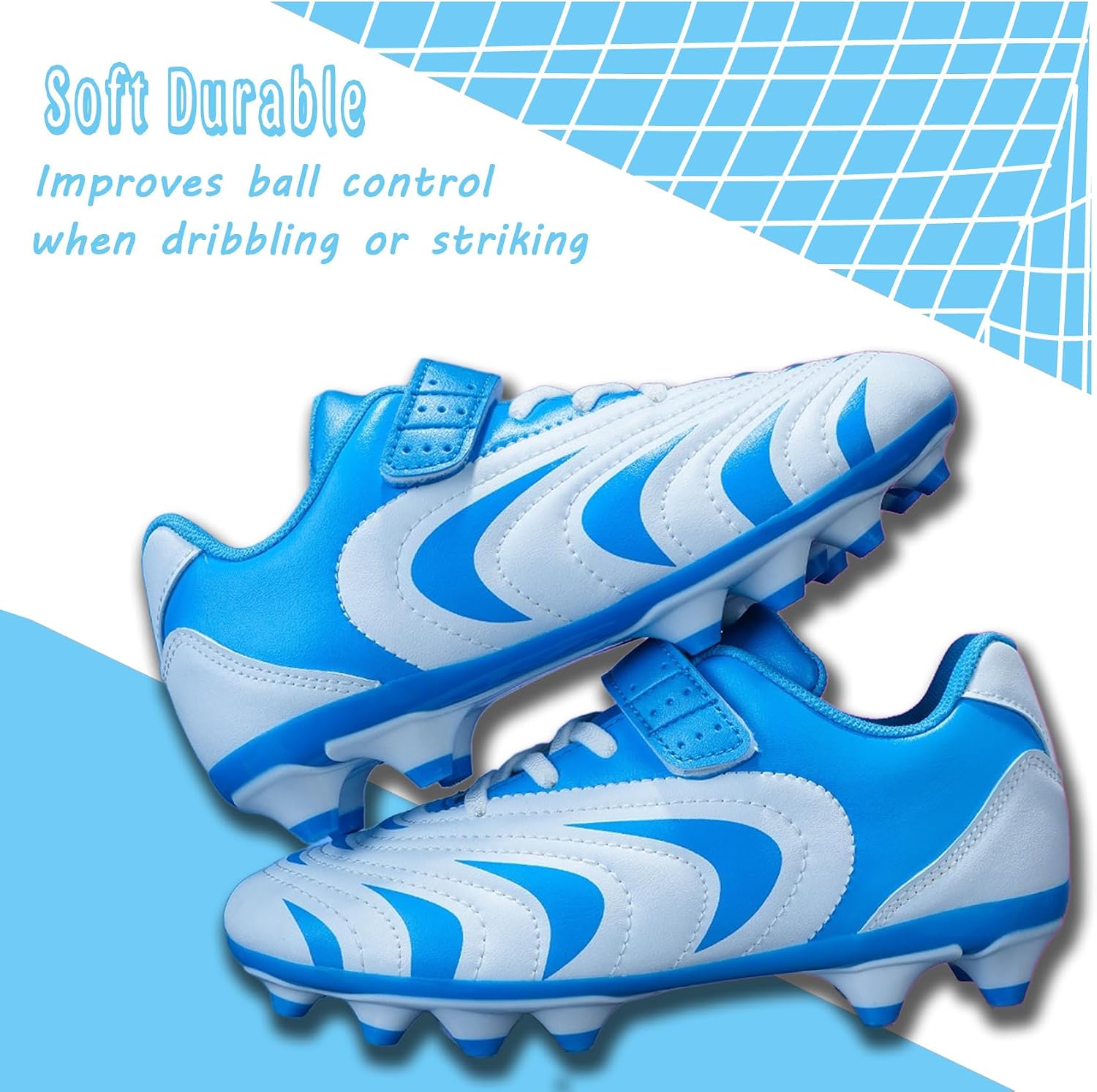 Detalle de Unitysow Kinder Fußballschuhe – robuste Turf-Schuhe für Jungen und Mädchen