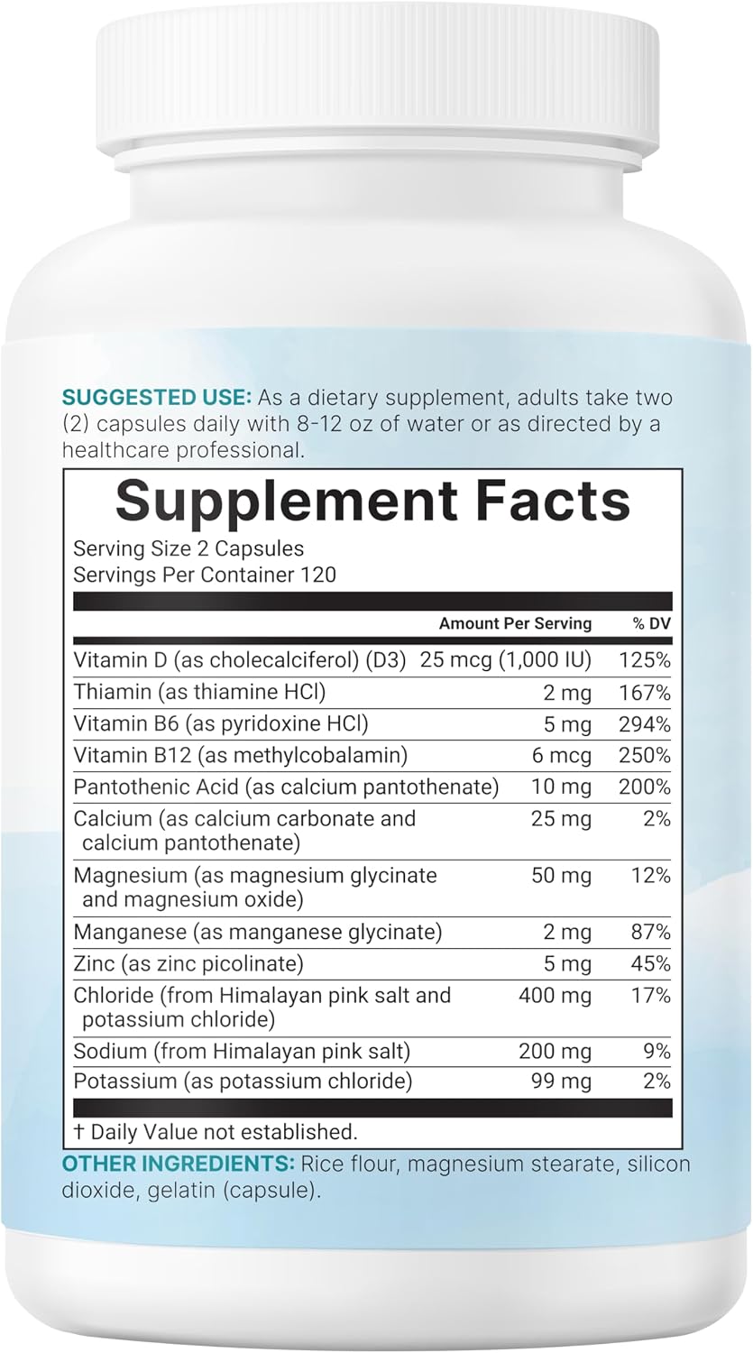 Detalle 2 de Micro Ingredients Electrolyte Capsules, 240 Count