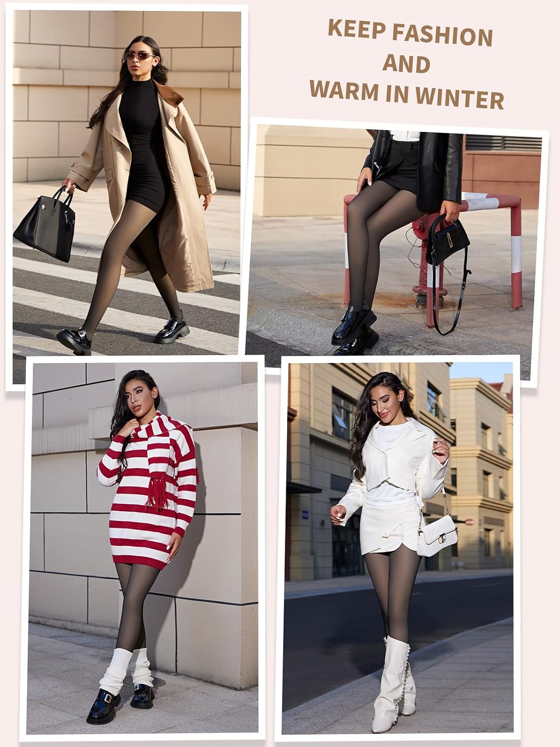 Thumbnail 6 de Zoe Cubby Fake Sheer Thermal Tights 32°F