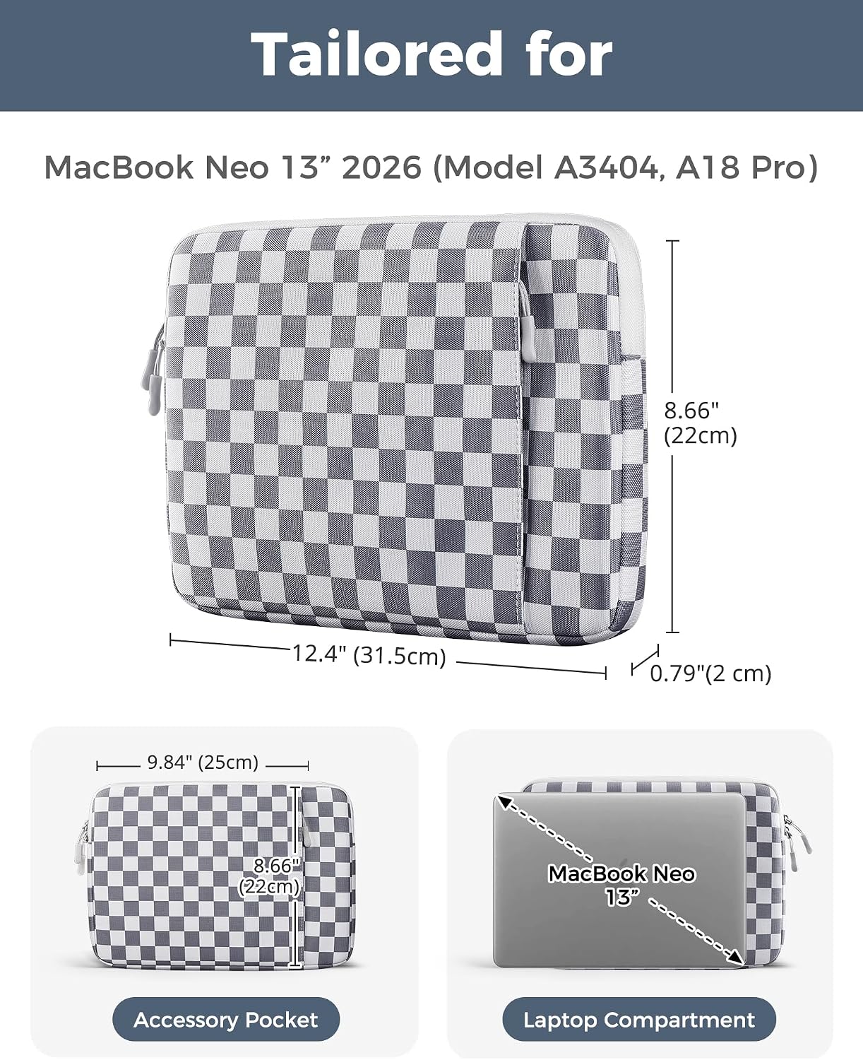 Detalle 2 de ProCase MacBook Neo Sleeve, 13-inch