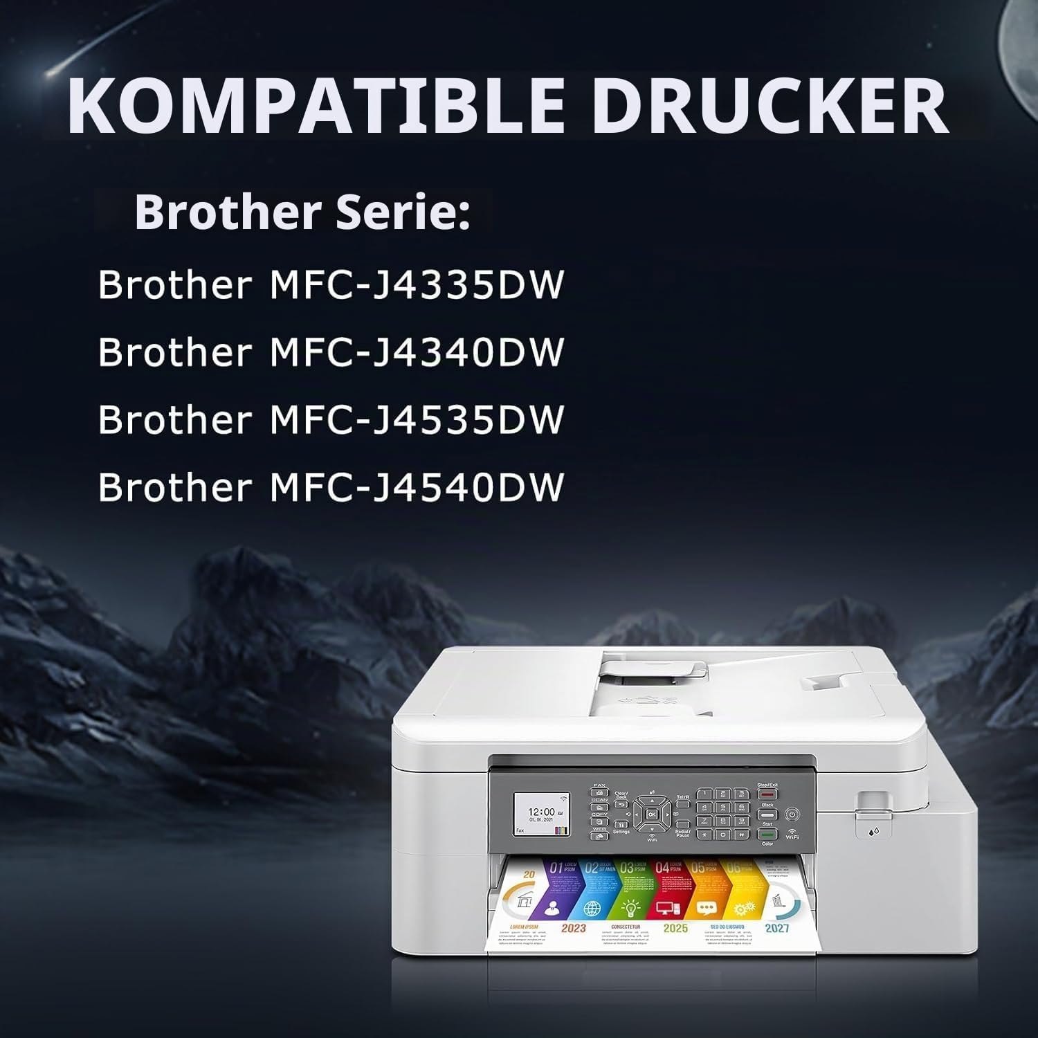 Detalle 2 de DOUBLE D LC426XL Patronen-Set für Brother: Kompatibel mit MFC-J4540DW / J4535DW / J4335DW / J4340DW