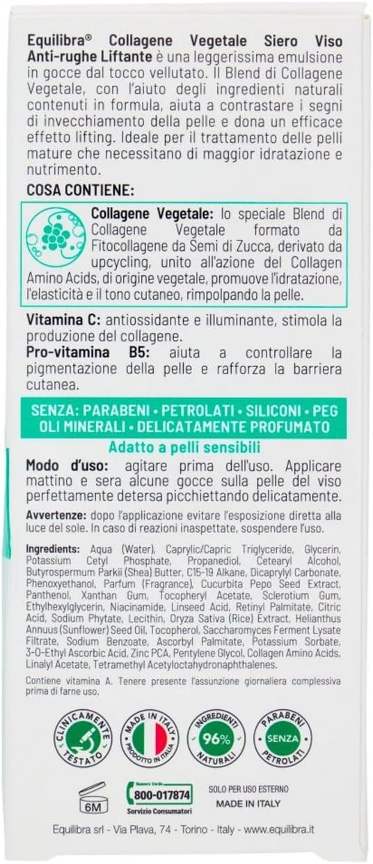 Thumbnail 5 de Equilibra Collagene Vegetale Siero Viso 15 ml