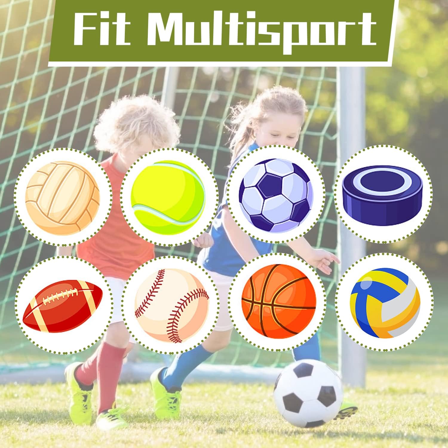 Thumbnail 3 de Zando 4-Pair Youth Soccer Socks for Kids (Ages 4–6), Knee-High Athletic Tube Socks